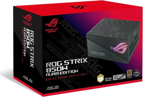 FUENTE ASUS ROG STRIX 850W AURA GAMING 80 PLUS GOLD