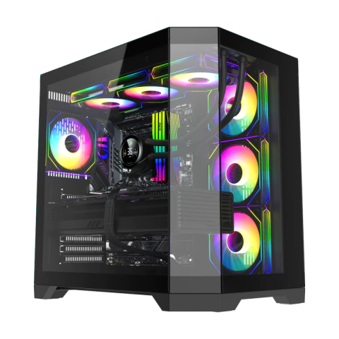 GABINETE GAMEMAX HYPE-A BK 4*FAN ARGB ATX