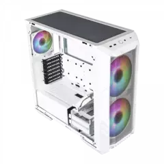 Gabinete COOLER MASTER HAF 500 Blanco Mid Tower ARGB SFuente