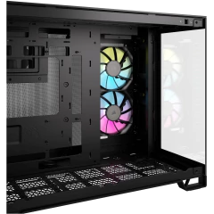 Gabinete Corsair 2500X Mid-Tower TG iCUE Fan RGB x2 Dual Chamber Black - ShopGamer -  Tienda Online de Computación