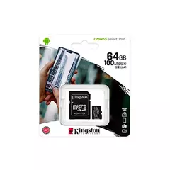 Tarjeta de Memoria KINGSTON Select Plus MicroSDXC 64GB UHS-I U1 V10 A1