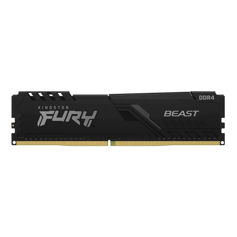 MEMORIA RAM UDIMM KINGSTON FURY BEAST 8GB DDR4 3200MHZ CL16 1.35V SINGLE NEGRO