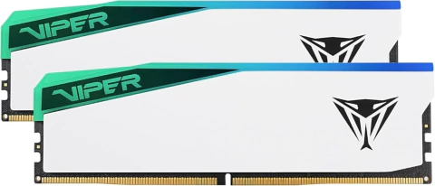 MEMORIA PATRIOT DDR5 VIPER ELITE 5 32GB 6000 MTS RGB CL30 WHITE H DUAL KIT PE0001041