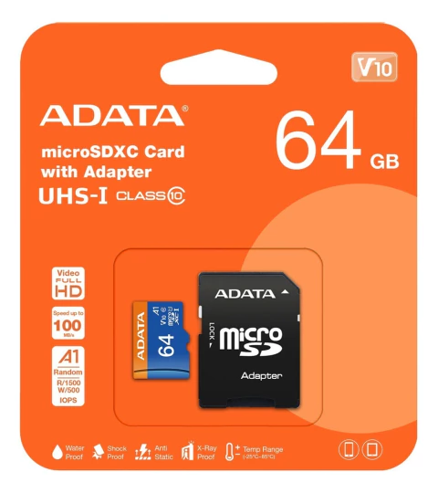 MICROSD ADATA A1 DH CLASS 10 64GB