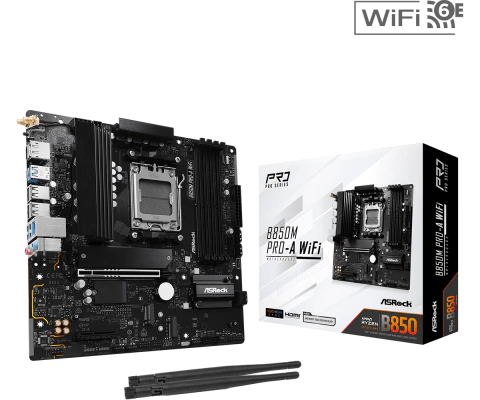 MOTHERBOARD ASROCK (AM5) B850M PRO-A WIFI