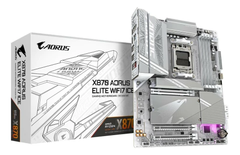 MOTHERBOARD GIGABYTE AM5 X870 A ELITE WF7 ICE