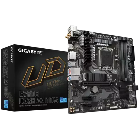 MOTHERBOARD GIGABYTE (LGA1700) B760M DS3H AX DDR4 1.2