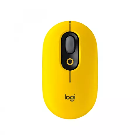 MOUSE INALÁMBRICO LOGITECH POP NEGRO Y AMARILLO