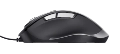 Mouse Trust Fyda Eco negro con borde gris