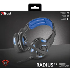 Auricular Gamer Trust Radius Gxt350 7.1 Black