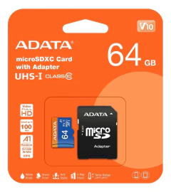 Micro Sd Adata A1 Dh Class 10 64gb