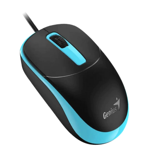 MOUSE GENIUS RS2 DX-123 BLACK USB-A BLACK BLUE