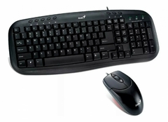 Teclado + Mouse Combo Usb Genius Km-200 Smart Black