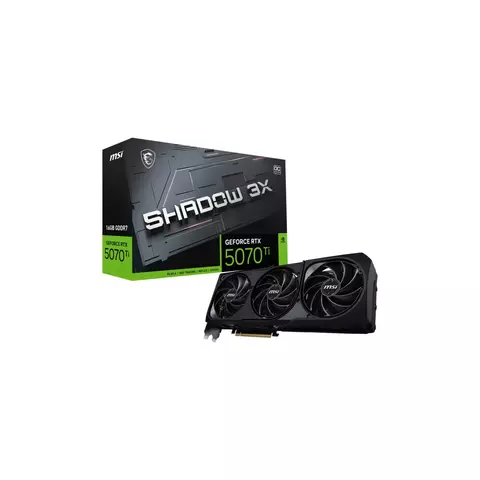 PLACA MSI GEFORCE RTX 5070 TI 16G SHADOW 3X OC