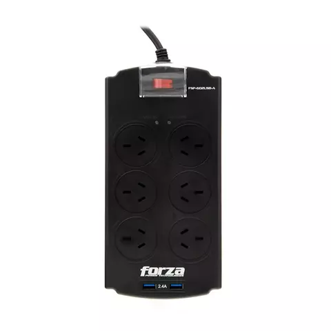 PROTECTOR TENSIÓN FSP FORZA 2200W 6 TOMAS