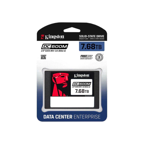 DISCO SOLIDO INTERNO KINGSTON - SSD 7680GB DC600M 2.5" SATA