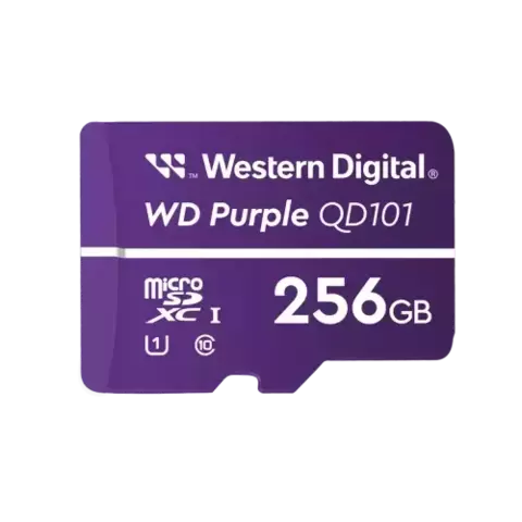 TARJETA DE MEMORIA WESTERN DIGITAL PURPLE MICROSDXC 256GB UHS-I U1 V10