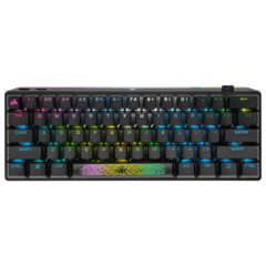 Teclado Corsair K70 PRO Mini Wireless RGB 60 Mecanico Cherry MX Black PBT