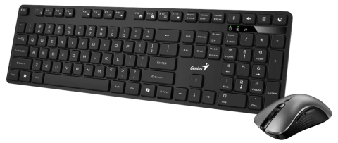 TECLADO + MOUSE COMBO GENIUS WIRELESS KM-8216S BLACK