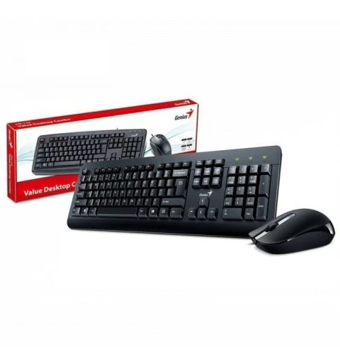TECLADO + MOUSE COMBO USB GENIUS KM-160 BLACK