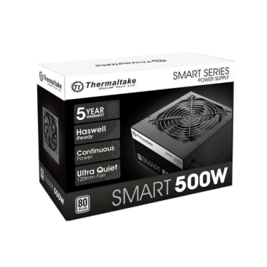 FUENTE GAMER THERMALTAKE SMART WHITE 500W 80 PLUS