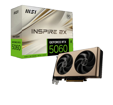 VGA MSI GEFORCE RTX 5060 INSPIRE 2X OC 8G