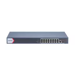 Switch Hikvision 16 puertos Gig POE 1 RJ45 1 Opt