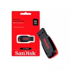 Pen Drive SANDISK Cruzer Blade 32GB USB 2.0 Tipo A Negro