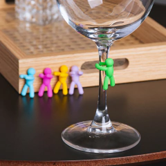 Conjunto 6 Marcadores de Taças em Silicone