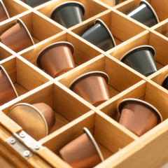 Organizador de Cápsulas em Bambu - loja online