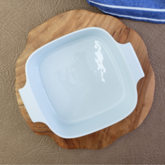 Travessa Quadrada de Porcelana | Branca - comprar online