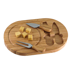 Jogo Tábua para Queijos Bambu e Facas - comprar online