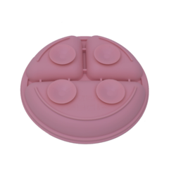 Prato com Divisórias em Silicone | Rosa - BRIZZE CASA