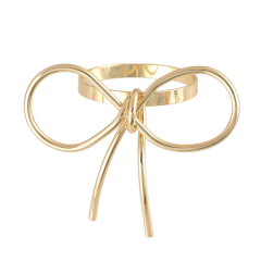 Anel de Guardanapo Laço Dourado - comprar online