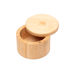 Mini Saleiro Redondo em Bambu