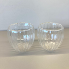 Jogo de Xícaras 80 ml | Vidro com Parede Dupla Classic