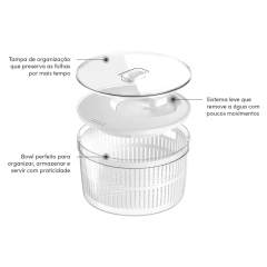 Conjunto Organizador com Secador de Saladas - loja online