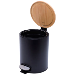 Lixeira com Bambu 5L | Black na internet