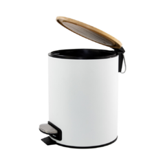 Lixeira com Bambu 5L | White na internet