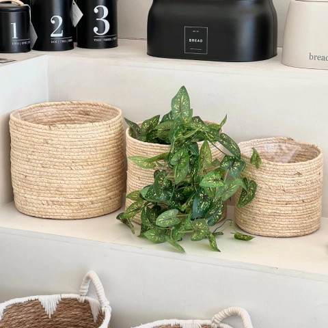 Cachepot em Fibra Natural