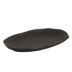 Travessa Oval Preto Matte - loja online