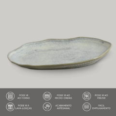 Travessa Oval Green Granite - BRIZZE CASA