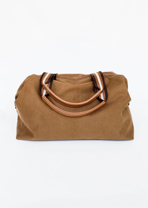 Maxibag em Suede Caramelo