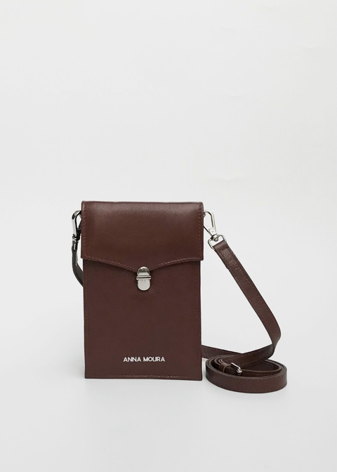 Bolsa Clip Marrom Café