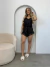 Baby Doll Cetim Preto - comprar online