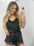 Baby Doll Cetim Preto