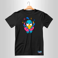 Remera de algodón. Niños. Color: Blanco/Negro - tienda online