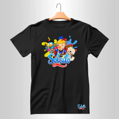 Remera de algodón. Niños. Color: Blanco/Negro - comprar online