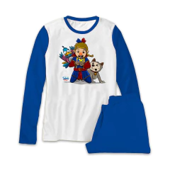 Pijama Azul Solcito y amigos Algodón