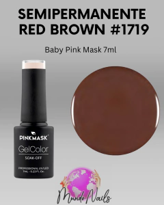 Semi Red brown n° 1719 - Baby pink mask 7ml - comprar online